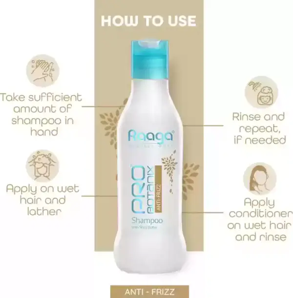 RAAGA PROBOTANIX ANTI FRIZZ SHAMPOO (200ml) - Image 2