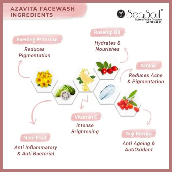Azevita Goji Brightening Face Wash (100 ml) - Image 2