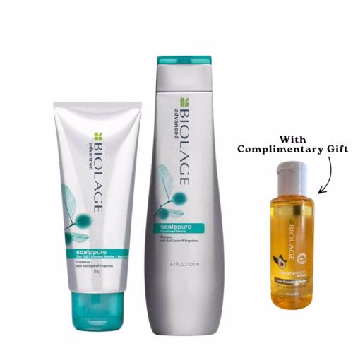 Biolage Advanced Scalpure Shampoo(200ML),Conditioner(98Ggm) & Serum Combo(30ml)