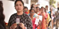 #loksabhaelection2024 |മൂന്നാംഘട്ട വോട്ടെടുപ്പ്: 11 മണി വരെ 25 ശതമാനം പോളിങ്; ബംഗാളിൽ സംഘർഷം