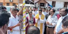 ബസിലിക്ക മഹോത്സവം ; മാഹിയിൽ  പന്തൽ കാൽനാട്ടുകർമ്മം നടന്നു