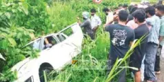 #accident |  കണ്ണൂർ ഇരിട്ടിയിൽ കാർ നിയന്ത്രണം വിട്ടു മറിഞ്ഞ് അപകടം