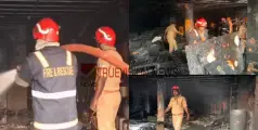  #fire | കോഴിക്കോട്  പേരാമ്പ്രയിൽ വീടിനോട് ചേര്‍ന്നുള്ള റബ്ബര്‍ പുരക്ക് തീപിടിച്ചു 