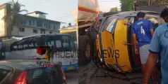  കെഎസ്ആർടിസി ബസും ലോറിയും കൂട്ടിയിടിച്ചു: ഒരു മരണം, 20 പേർക്ക് പരിക്ക് 