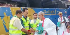 ആദ്യ മലയാളി ഹജ്ജ് തീർഥാടകരെത്തി, മക്കയിൽ ഊഷ്മള സ്വീകരണം