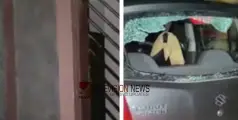 കണ്ണൂരിൽ വയോധികക്ക് ക്രൂരമർദ്ദനമേൽപ്പിച്ച  കേസിൽ പ്രതിയായ കൊച്ചുമകൻ്റെ  വീടിന് നേരെ അക്രമം ;  കാറും തകർത്തു.