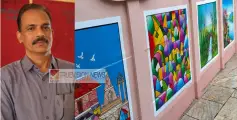 സുന്ദരം, സുന്ദരേശൻ തളത്തിലും കുടുംബവുമൊരുക്കിയ  'ചിത്രമതിൽ' ; പത്തായക്കുന്നിലെ വീട്ടിലൊരുക്കിയ ചിത്രമതിൽ അനാച്ഛാദനം ഇന്ന്