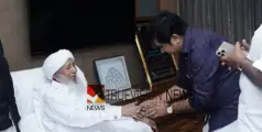കാന്തപുരത്തെ സന്ദർശിച്ച് യു.ഡി.എഫ് സ്ഥാനാർഥി ആര്യാടൻ ഷൗക്കത്ത്