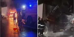 കൊച്ചിയിൽ ഓടിക്കൊണ്ടിരുന്ന ട്രക്ക് തീ പിടിച്ചു 