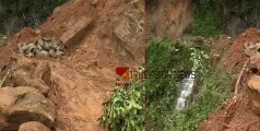 കോഴിക്കോട് തലയാട്-കക്കയം റൂട്ടില്‍ ഗതാഗതം പ്രതിസന്ധിയില്‍; റോഡിലേക്ക് പതിച്ച കല്ലും മണ്ണും നീക്കാതെ അധികൃതർ