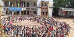 തലക്കാണി ഗവ.യു.പി സ്കൂളിൽ വിദ്യാർത്ഥികൾ പരിസ്ഥിതി സംരക്ഷണ വലയം തീർത്തു