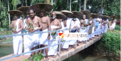 ഒരു മാസത്തെ വ്രതാനുഷ്ഠാനങ്ങളുമായി പുത്തൂരിൽ നിന്നും 51 അംഗ നെയ്യമൃത് സംഘം കൊട്ടിയൂരേക്ക് പുറപ്പെട്ടു