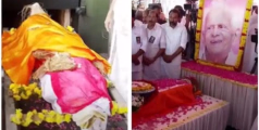തെന്നല ബാലകൃഷ്ണപിള്ളയുടെ സംസ്കാര ചടങ്ങുകൾ ശാന്തികവാടത്തിൽ പൂർത്തിയായി