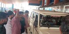 രാസലഹരി കേസ്; പ്രതിയെ വൈദ്യ പരിശോധനക്ക് എത്തിച്ചപ്പോള്‍ യുവമോര്‍ച്ച പ്രവര്‍ത്തകര്‍ പ്രതിഷേധവുമായി രംഗത്ത്