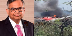 ഗുജറാത്ത് വിമാനാപകടം; അനുശോചനം അറിയിച്ച് വിമാന കമ്പനി ചെയർമാൻ എൻ. ചന്ദ്രശേഖരൻ