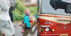 വയനാട്ടിൽ ഓടിക്കൊണ്ടിരുന്ന കെഎസ്ആര്‍ടിസി ബസിൻ്റെ ചില്ല് തലകൊണ്ട് ഇടിച്ച് തകര്‍ത്ത് പുറത്തേക്ക് ചാടി യുവാവ്; ഗുരുതര പരിക്ക് 