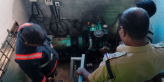 ഇരിട്ടി മാടത്തിൽ ടൗണിൽ പലഹാര നിർമ്മാണ സ്ഥാപനത്തിലെ ജനറേറ്റർ പൊട്ടിത്തെറിച്ചു
