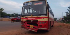 കെഎസ്ആർടിസി ബസും സ്കൂട്ടറും കൂട്ടിയിടിച്ച് അപകടം; ഭർത്താവിന് ദാരുണാന്ത്യം, ഭാര്യയ്ക്ക് പരിക്ക് 
