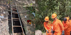 സ്ലാബ് തകർന്ന് സെപ്റ്റിക് ടാങ്കിലേക്ക് വീണു; കഴുത്തറ്റം വെള്ളത്തിൽ കുടുങ്ങിയ വയോധികനെ രക്ഷിച്ച് ഫയർഫോഴ്സ്