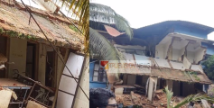 കോട്ടയം മെഡിക്കൽ കോളേജിലെ കെട്ടിടം പൊളിഞ്ഞു വീണു ; 2 പേർക്ക് പരിക്ക് 