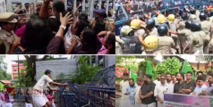 തെരുവിലിറങ്ങി പ്രതിഷേധക്കാർ; ആരോഗ്യമന്ത്രിയുടെ രാജിയാവശ്യപ്പെട്ട് സംസ്ഥാന വ്യാപക പ്രതിഷേധം ശക്തം
