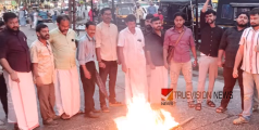 വടകരയിൽ പ്രകടനം; ആരോഗ്യമന്ത്രിയുടെ കോലം കത്തിച്ച് യൂത്ത് കോണ്‍ഗ്രസ് പ്രതിഷേധം 