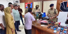 നഷ്ടപ്പെട്ട 33 മൊബൈൽ ഫോണുകൾ കണ്ടെത്തി ഉടമസ്ഥർക്ക് കൈമാറി കണ്ണൂർ സിറ്റി സൈബർ സെൽ
