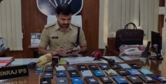 33 മൊബൈൽ ഫോണുകൾ വീണ്ടെടുത്ത് ഉടമസ്ഥർക്ക് കൈമാറി കണ്ണൂർ സിറ്റി സൈബർ സെൽ