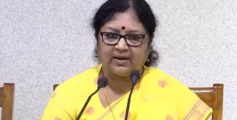 കോട്ടയം മെഡിക്കല്‍ കോളജ്  അപകടം:  മരിച്ച ബിന്ദുവിന്റെ വീട് സന്ദര്‍ശിച്ച് ഉന്നത വിദ്യാഭ്യാസ മന്ത്രി ആര്‍ ബിന്ദു.