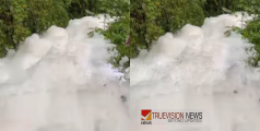 കണ്ണൂരിൽ പതഞ്ഞ് പൊങ്ങി ഒരു പുഴ; ആശങ്കയോടെ നാട്ടുകാര്‍, പരിശോധനയിൽ വെള്ളത്തിൽ കണ്ടെത്തിയത് രാസലായിനി