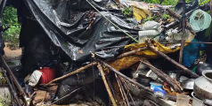 കോട്ടപ്പടിയിൽ ഭീകരാന്തരീക്ഷം സൃഷ്ടിച്ച കാട്ടാനകൾ വീട് തകർത്തു