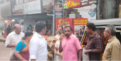 സി.സദാനന്ദൻ മാസ്റ്ററുടെ രാജ്യസഭാ പ്രവേശനം ; പാനൂരിൽ ലഡു വിതരണവുമായി ബി.ജെ.പി