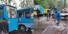 കണ്ണൂരിൽ സ്വകാര്യ ബസുകൾ കൂട്ടിയിടിച്ച് അപകടം; നിരവധി പേർക്ക് പരിക്ക്, അപകടത്തിൽപ്പെട്ടത്  പൊലീസ് ഇന്നലെ പിഴ ഈടാക്കി വിട്ടയച്ച ബസ് 