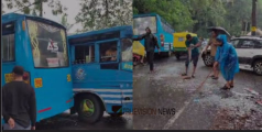 കണ്ണൂരിൽ സ്വകാര്യ ബസുകൾ കൂട്ടിയിടിച്ചുണ്ടായ അപകടത്തിൽ നിരവധി പേർക്ക് പരിക്ക്