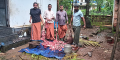 കാട്ടുപന്നിയെ വേട്ടയാടി:  നാല് പേർ റിമാൻഡിൽ