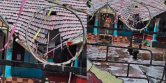 അവധി ദിനമായതിനാല്‍ വന്‍ അപകടം ഒഴിവായി; ആലപ്പുഴയില്‍ സ്‌കൂള്‍ കെട്ടിടത്തിൻ്റെ മേൽക്കൂര തകര്‍ന്ന് വീണു