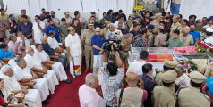 സമരസഖാവിന് ജനങ്ങളുടെ ലാൽസലാം... ദർബാർ ഹാളിൽ പൊതുദർശനം, മുഖ്യമന്ത്രി അന്തിമോപചാരം അർപ്പിച്ചു