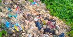ആളൊഴിഞ്ഞ പറമ്പിൽ മാലിന്യം തള്ളിയതിന് ബേക്കറി ഉടമയ്ക്ക് 6000 രൂപ പിഴ ചുമത്തി ജില്ലാ എൻഫോഴ്‌സ്‌മെന്റ് സ്‌ക്വാഡ്