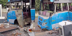 അമിത വേഗതയിലെത്തിയ ബസ് നിയന്ത്രണം വിട്ട് മതിലിലിടിച്ച് അപകടം; വിദ്യാർത്ഥികൾ ഉൾപ്പെടെ ഇരുപതിലധികം പേർക്ക് പരിക്ക്