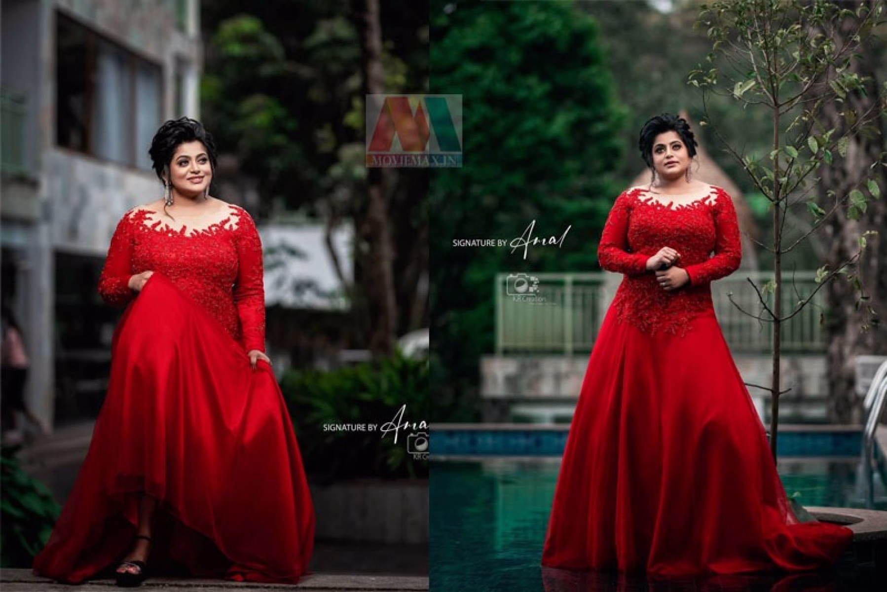 ചുവപ്പില്‍  തിളങ്ങി  വീണ നായര്‍  ചിത്രങ്ങള്‍ ഏറ്റെടുത്ത് ആരാധകര്‍ 