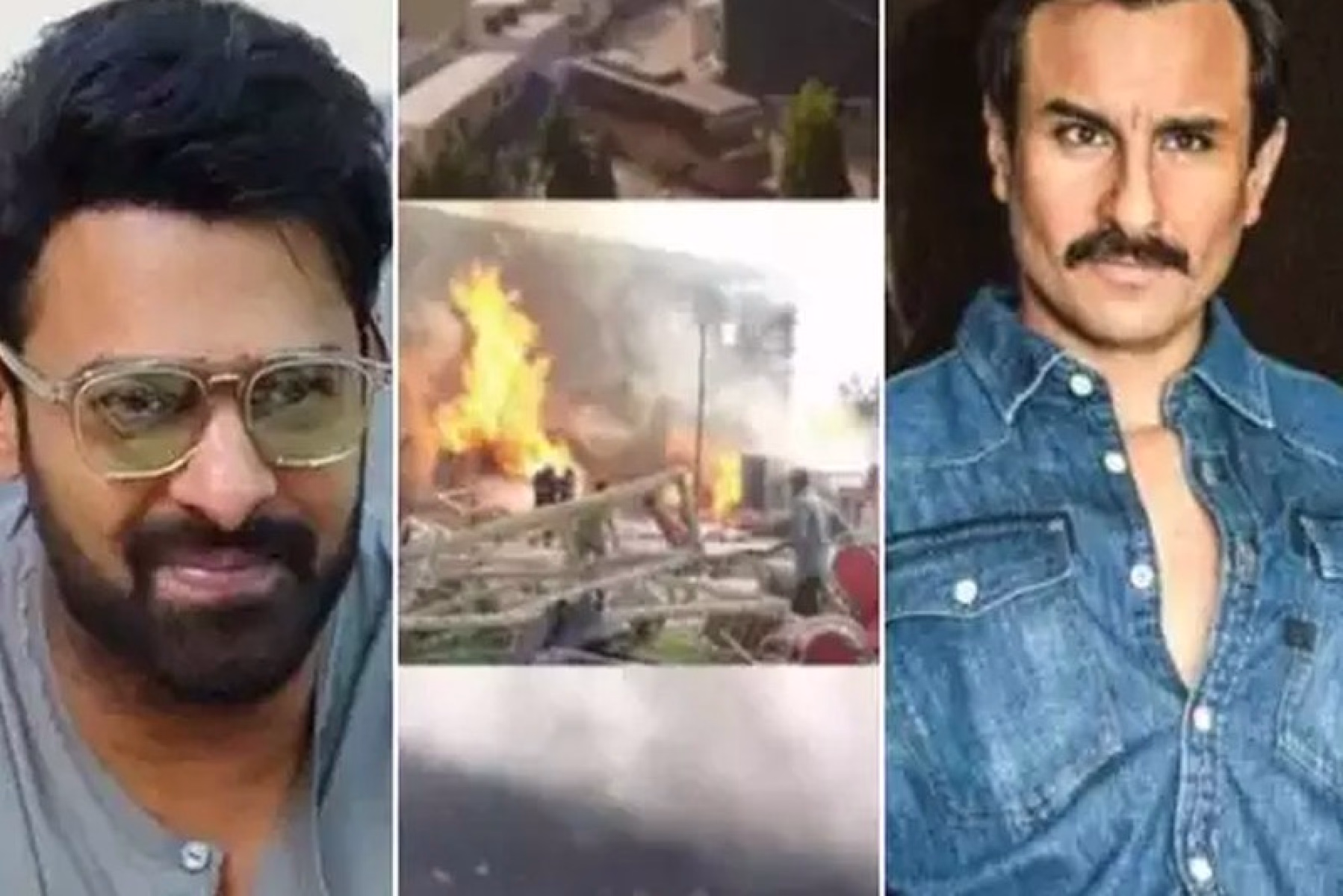  'ആദിപുരുഷി'ന്‍റെ ചിത്രീകരണത്തിനിടയിൽ തീപിടിത്തം