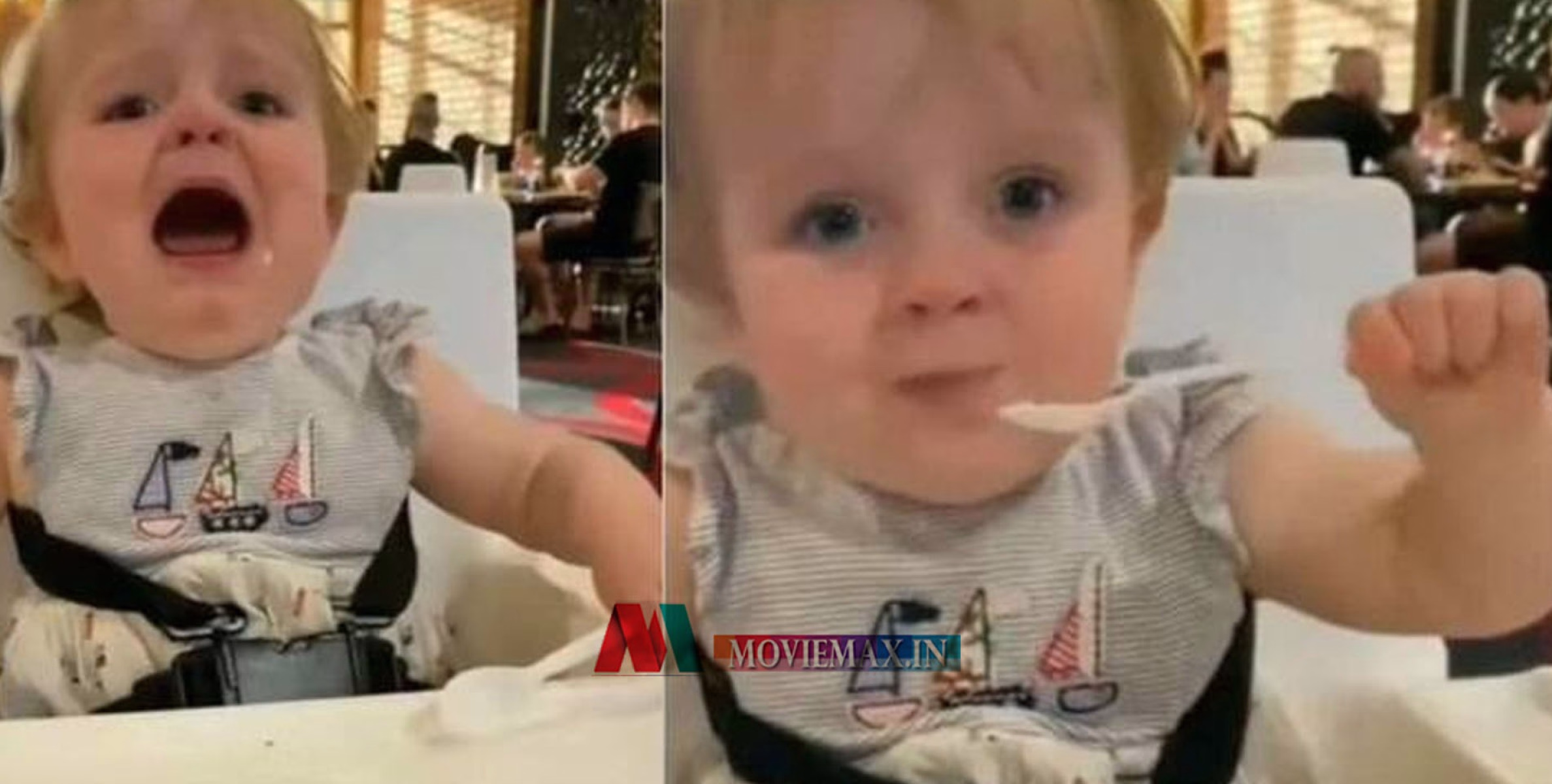 നിര്‍ത്താതെ കരഞ്ഞ കുഞ്ഞിന്‍റെ മുമ്പില്‍ ഭക്ഷണം എത്തിയപ്പോള്‍; രസകരം ഈ വീഡിയോ