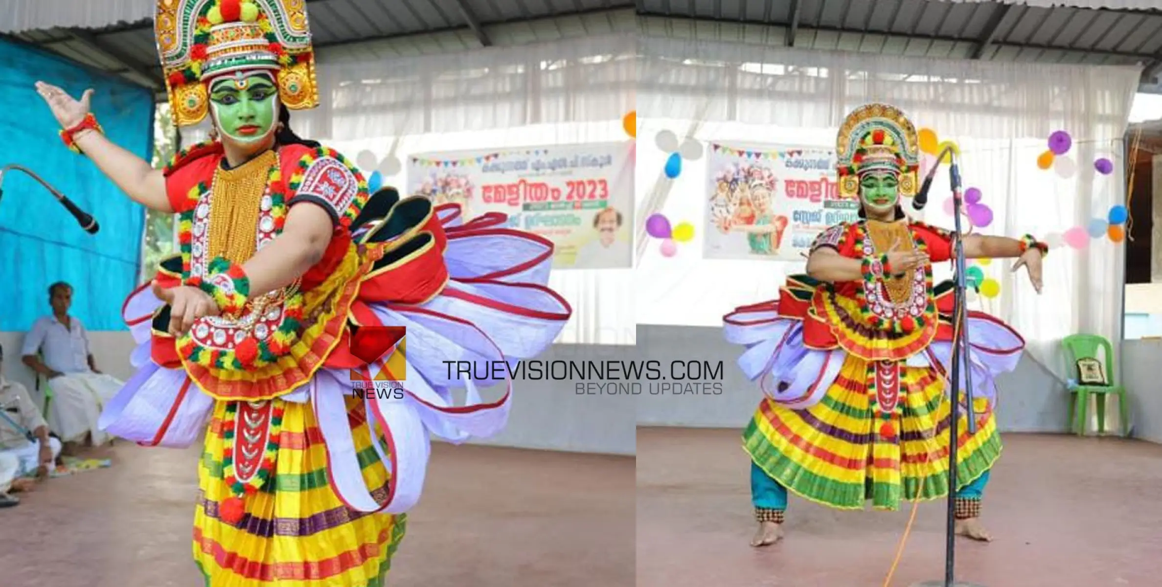 സ്റ്റേജ് ഉദ്ഘാടനം; ഓട്ടൻതുള്ളൽ അവതരിപ്പിച്ച് പൂര്‍വ്വ വിദ്യാര്‍ത്ഥി 