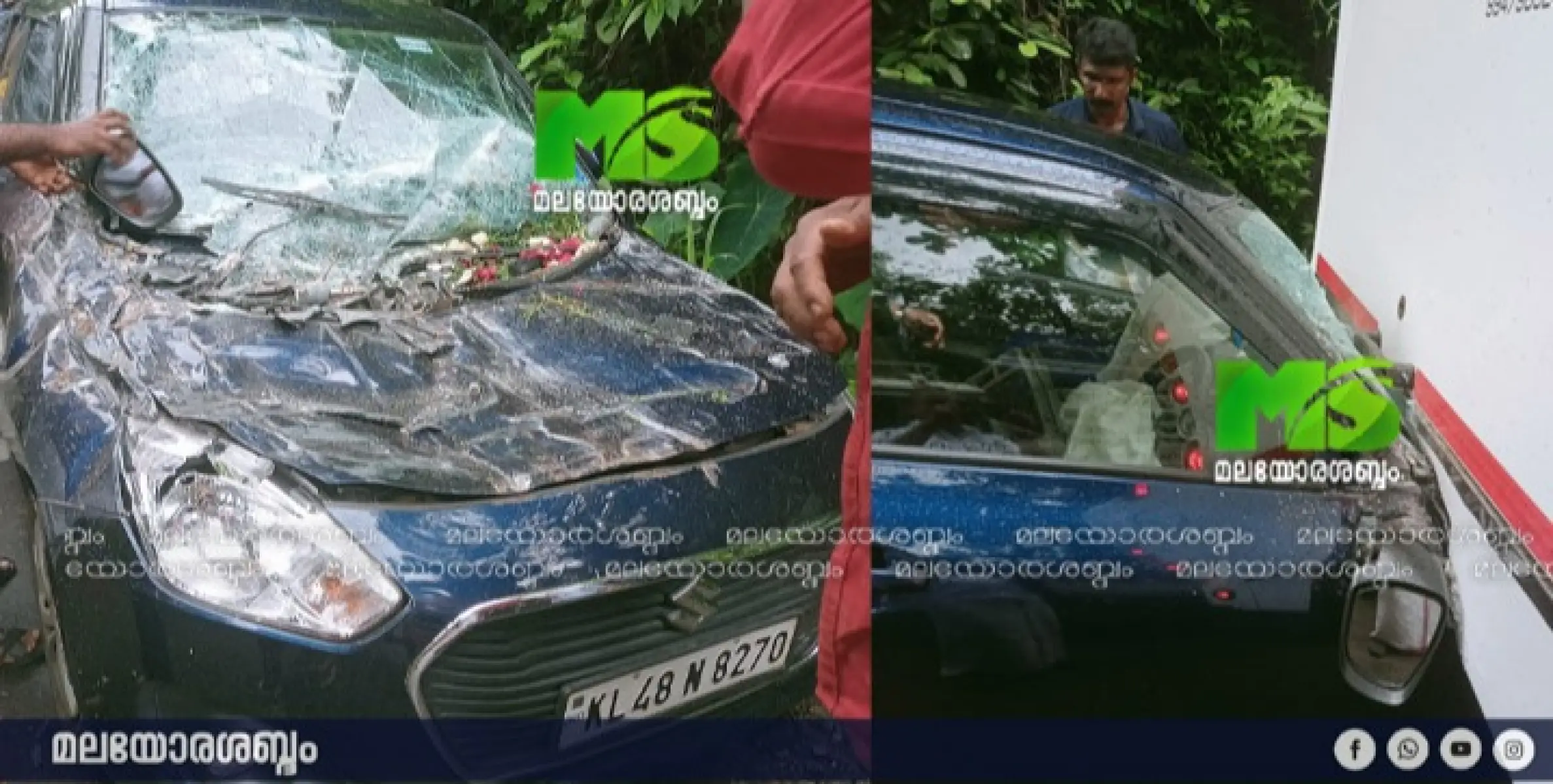 കൊട്ടിയൂർ - പാൽ ചുരം റോഡിൽ വീണ്ടും അപകടം. 