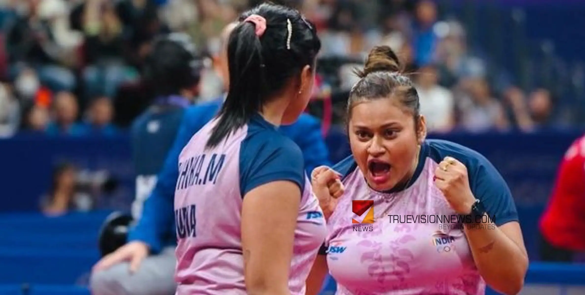 #AsianGames | ടേബിള്‍ ടെന്നീസില്‍ ചരിത്രമെഴുതി അയ്ഹികയും സുതീര്‍ത്ഥയും; സെമിയില്‍ പൊരുതിവീണു