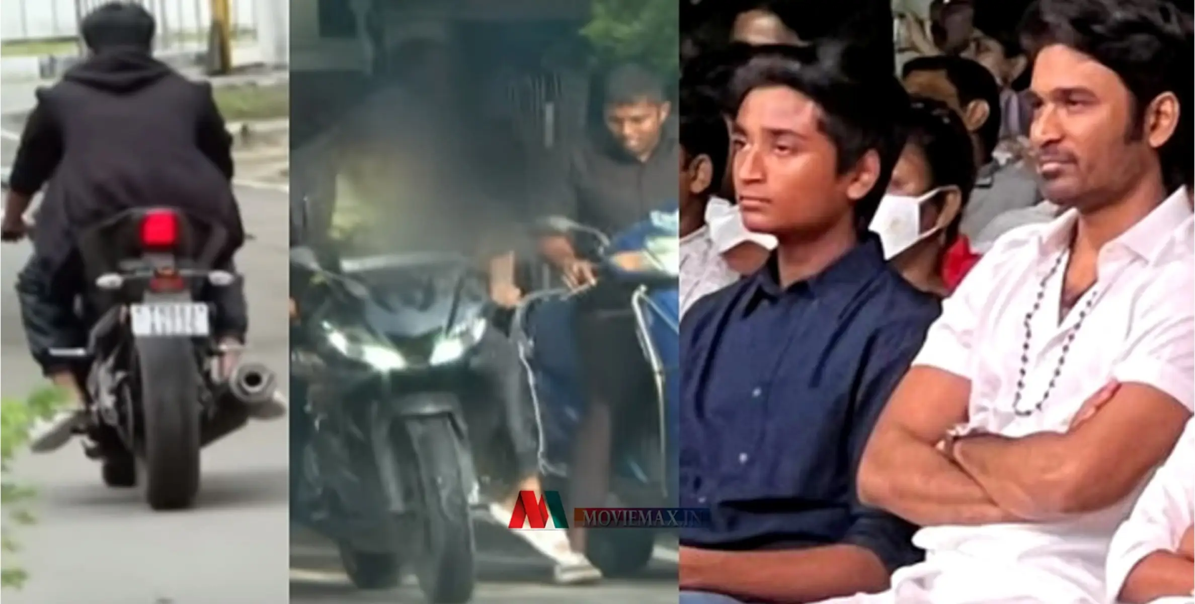 #dhanush | ലൈസൻസുമില്ല ഹെൽമെറ്റുമില്ല; ബൈക്ക് റൈഡ് ചെയ്ത് ധനുഷിന്റെ മകൻ; വീഡിയോ വൈറൽ