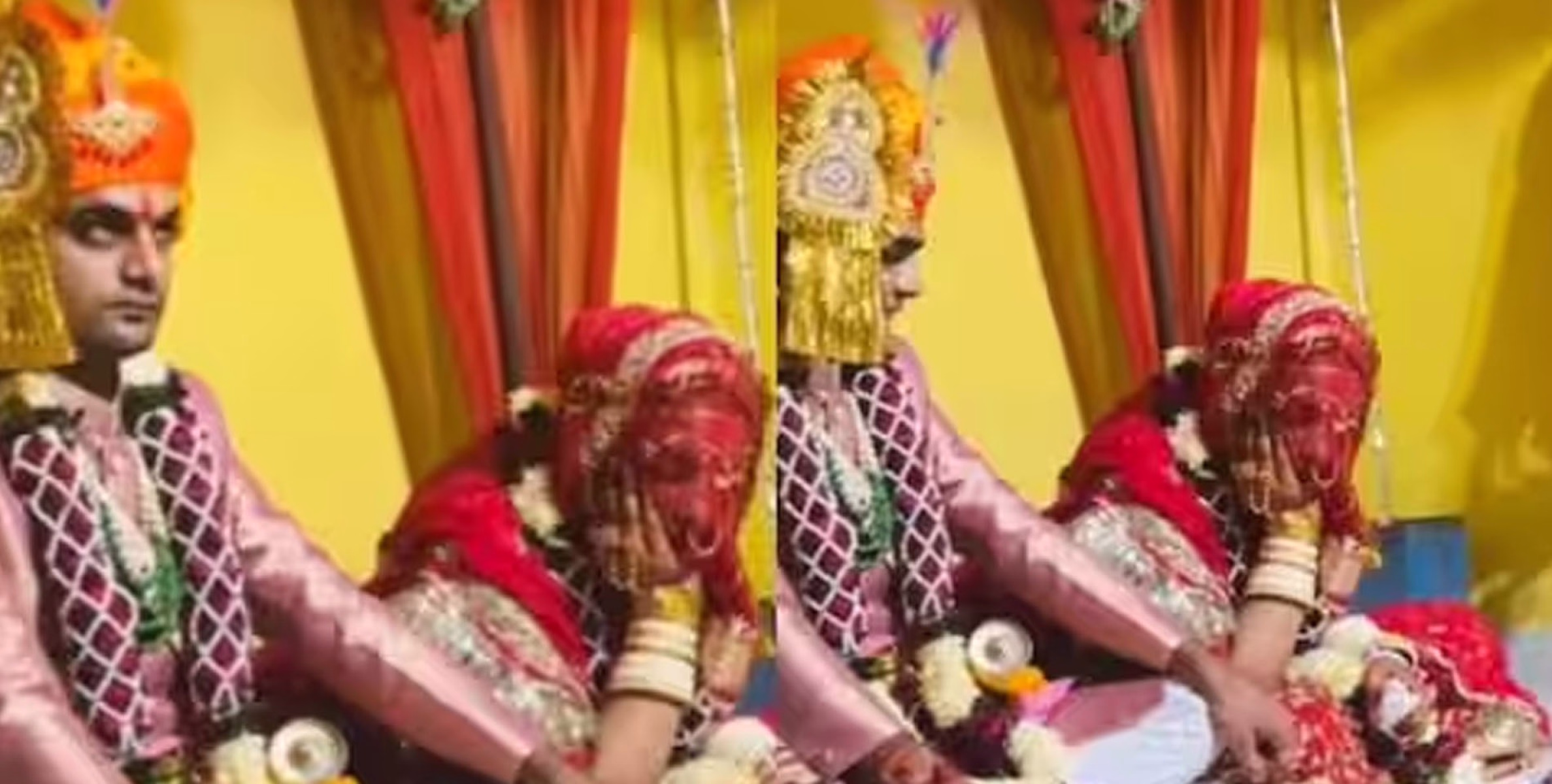 #viral | സ്വന്തം കല്ല്യാണമല്ലേ, ഇങ്ങനെയുറങ്ങാമോ? ചടങ്ങില്‍ ഉറങ്ങിപ്പോയ വധുവിനെ തട്ടിയെഴുന്നേൽപ്പിച്ച് വരൻ