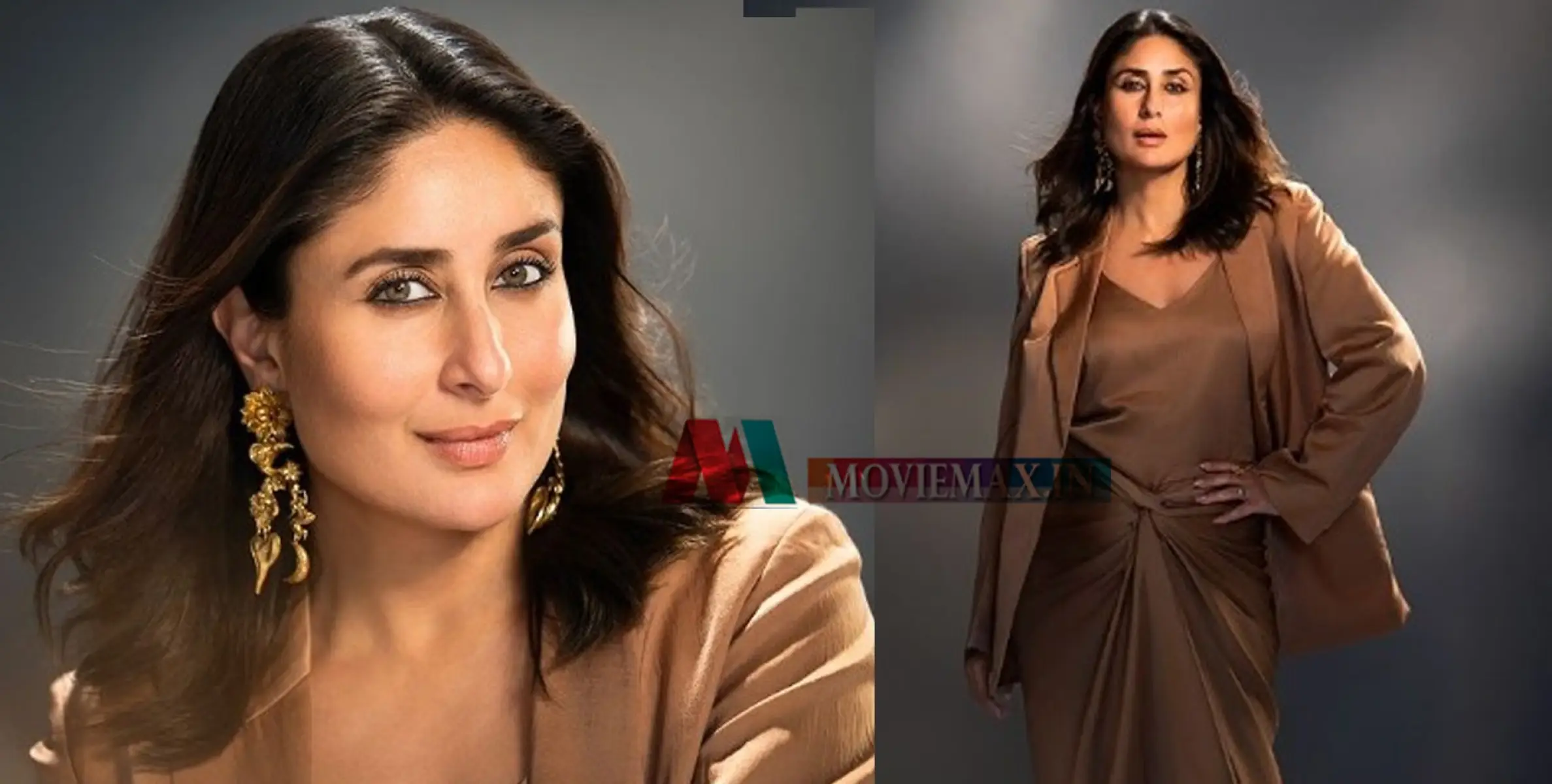 #KareenaKapoor | ബ്രൗണ്‍ സാറ്റിന്‍ ഔട്ട്ഫിറ്റില്‍ സ്റ്റൈലിഷ് ലുക്കില്‍ കരീന കപൂര്‍; വൈറലായി ചിത്രങ്ങള്‍