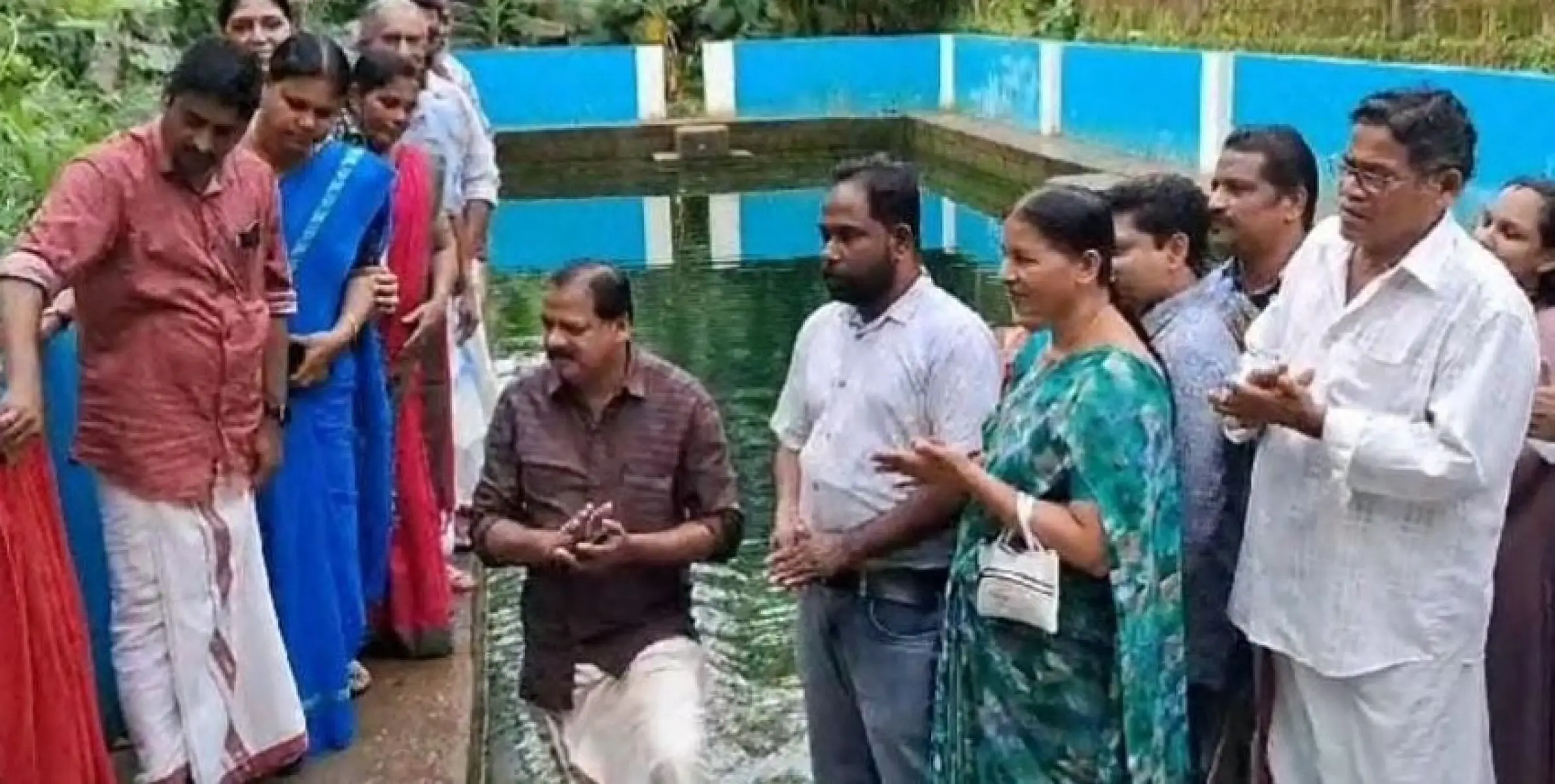  കല്യാശേരി ബ്ലോക്ക് പഞ്ചായത്തിന്റെ നേതൃത്വത്തിൽ പൊതു കുളം നവീകരിച്ചു