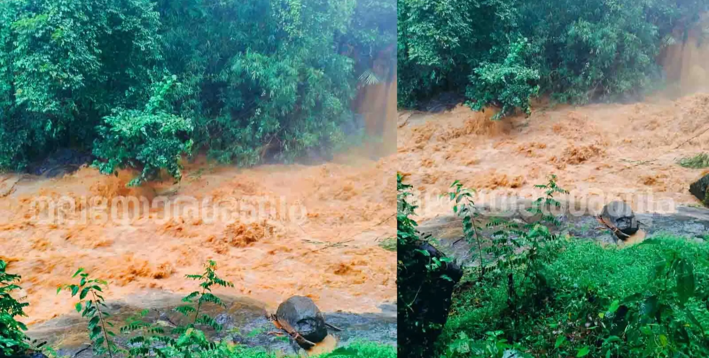 കേളകം ശാന്തിഗിരിയിൽ വനത്തിൽ ഉരുൾപൊട്ടൽ സംശയം